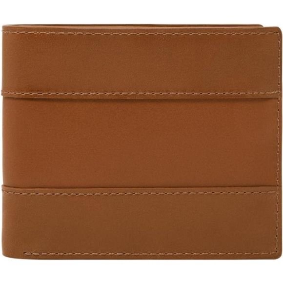 Fossil Men's Leather Bifold Wallet with Flip ID Window for Men‎ - Picture 1 of 4